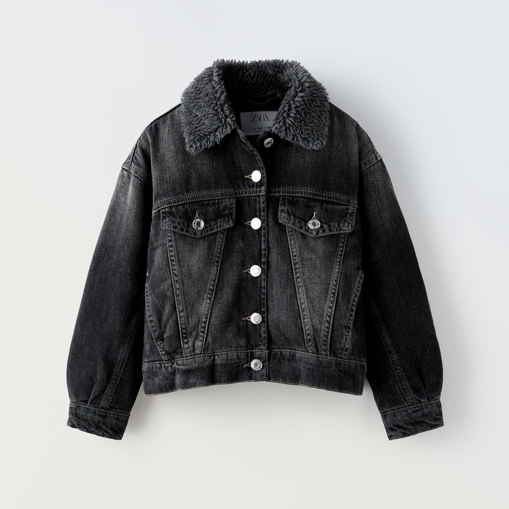 ZARA - GIRL’S WASHED DENIM JACKET - SIZE 9-10